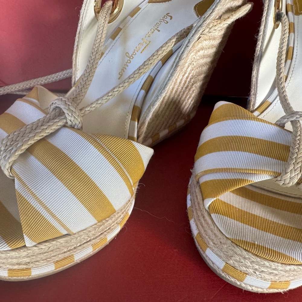 Ferragamo Espadrilles Wedge Sandals - Picture 6 of 12